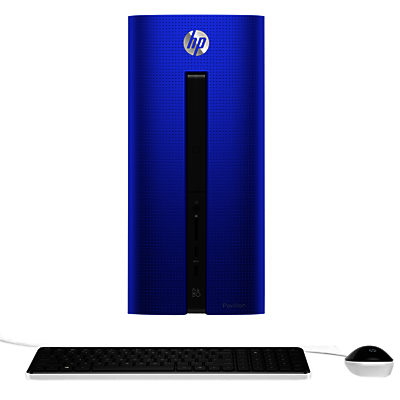 HP Pavilion 550-187na Desktop PC, AMD A8, 8GB RAM, 1TB, Cobalt Blue Cobalt Blue